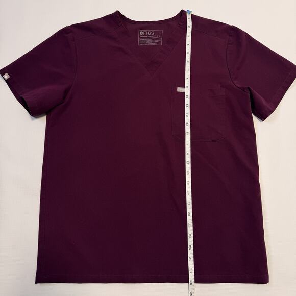 Figs Scrub Set Mens Medium Deep Purple Leon Top Tansen Jogger Pants - Picture 6 of 14